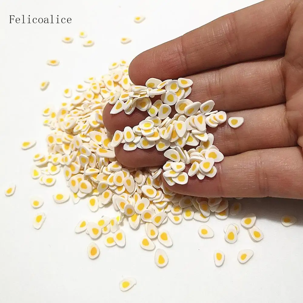20 г яйцо полимера Горячая мягкая глина посыпка для ногтей искусство ремесло