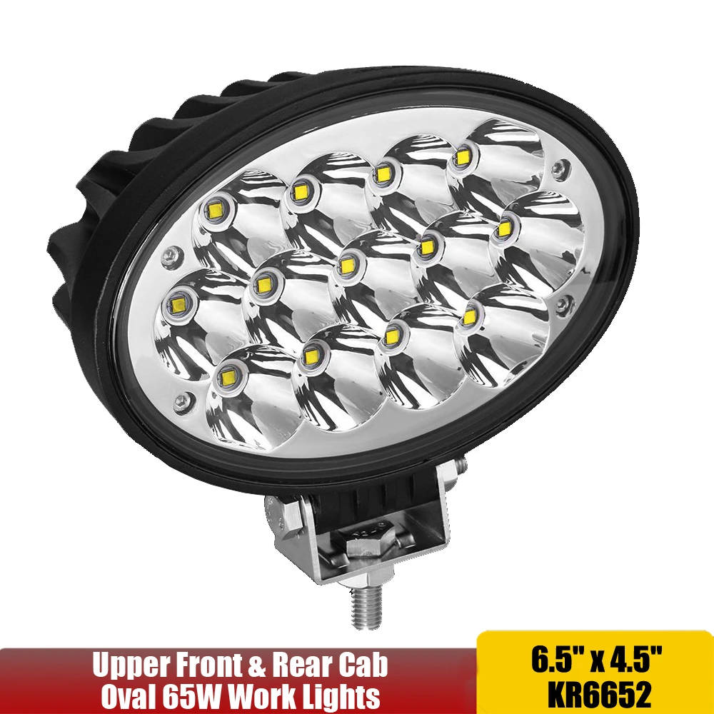 

65W Oval LED Work Light For Heavy Duty Agricultural Tractors Trucks Boats Head Lamp Fits John Deere Tractor Lamps