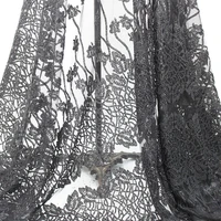 black african gorgeous heavy beads glitter lace fabric by the yard floral party wedding evening dress tulle mesh sewing material