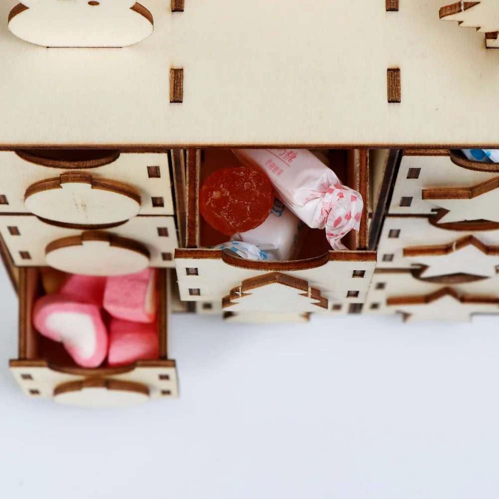 OurWarm DIY Рождество обратный отсчет Advent календарь год деревянные светодиодные часы обратного отсчета украшения дома Рождество DIY Поставки