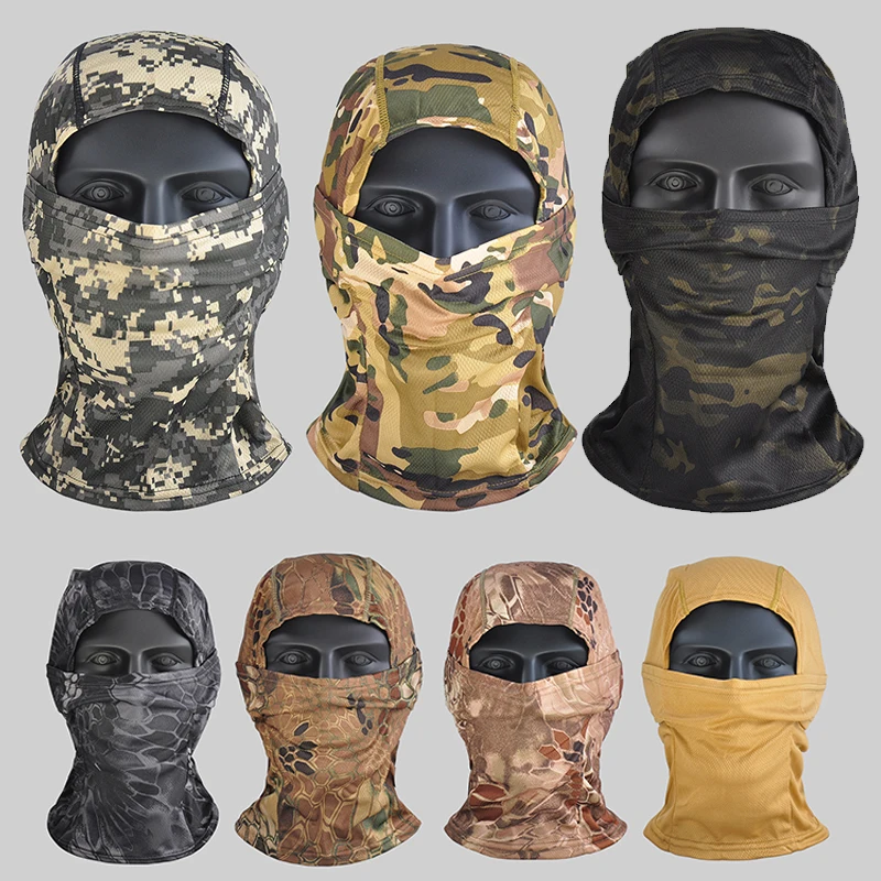 Камуфляжная Балаклава для страйкбола маска на все лицо CS Wargame езды велосипеде