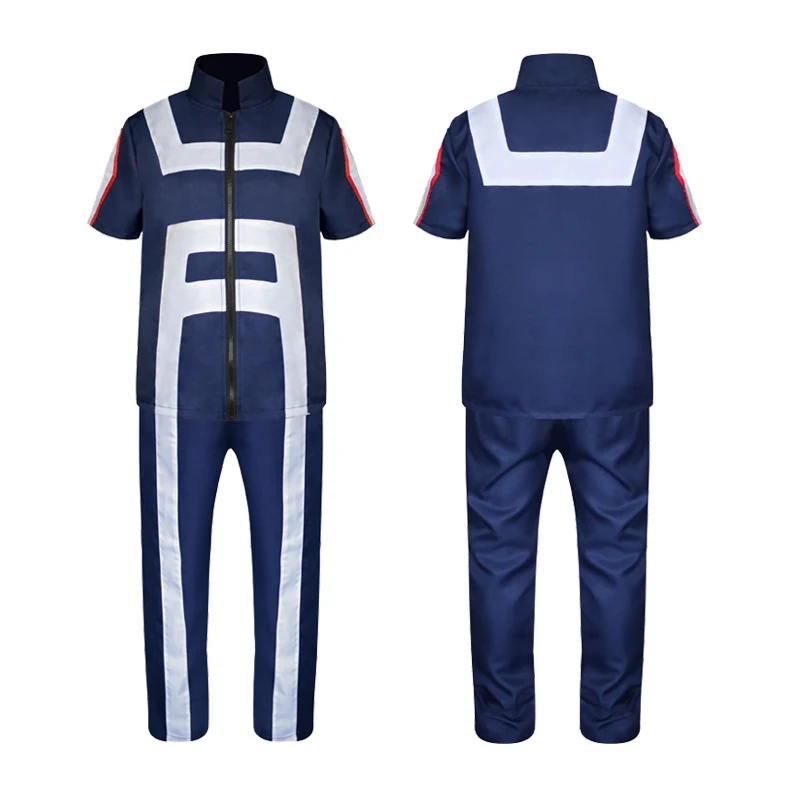 

My Hero Academia Cosplay Costume Blue Gym Suit MHA Boku no Hero Denki Katsuiki Uraraka Asui Shinsou Todoroki School Uniform