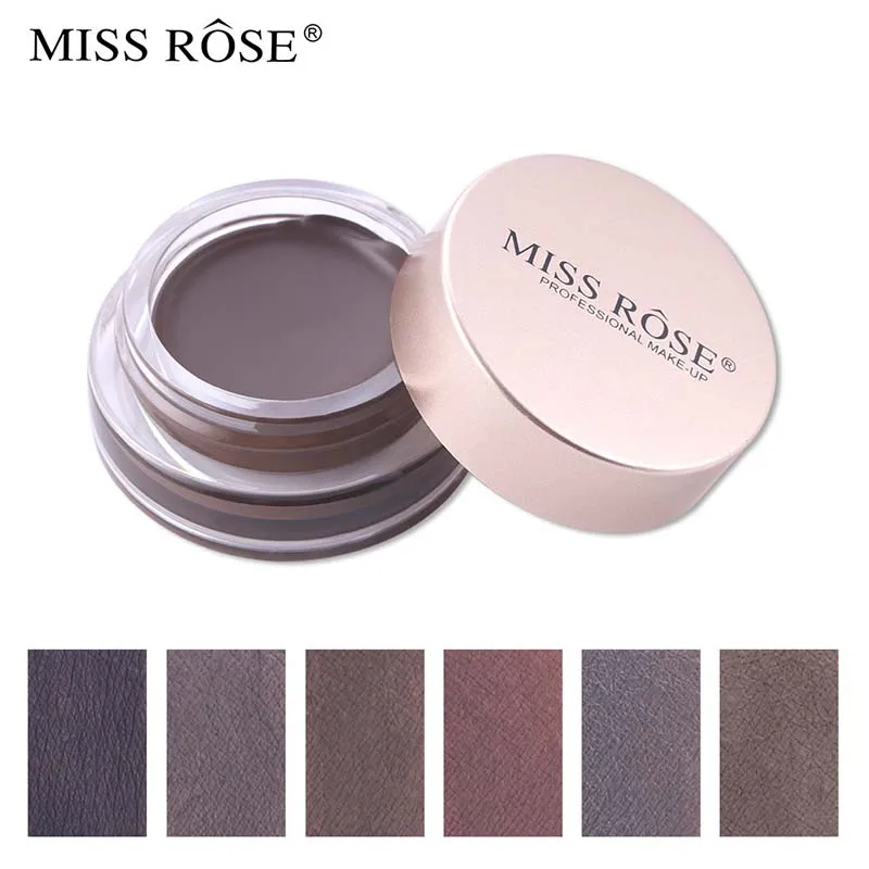 MIss Rose водостойкий и не-головокруженный монохроматический крем для окрашивания бровей водонепроницаемый влагостойкий крем-подводка для глаз Lazy Crea для бровей