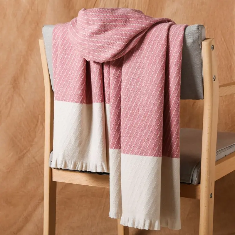 

Thick Cashmere Scarf Female Autumn And Winter Korean Wild Student Shawl New High-End Jacquard Warm Scarf Shawl Wrap Bufanda