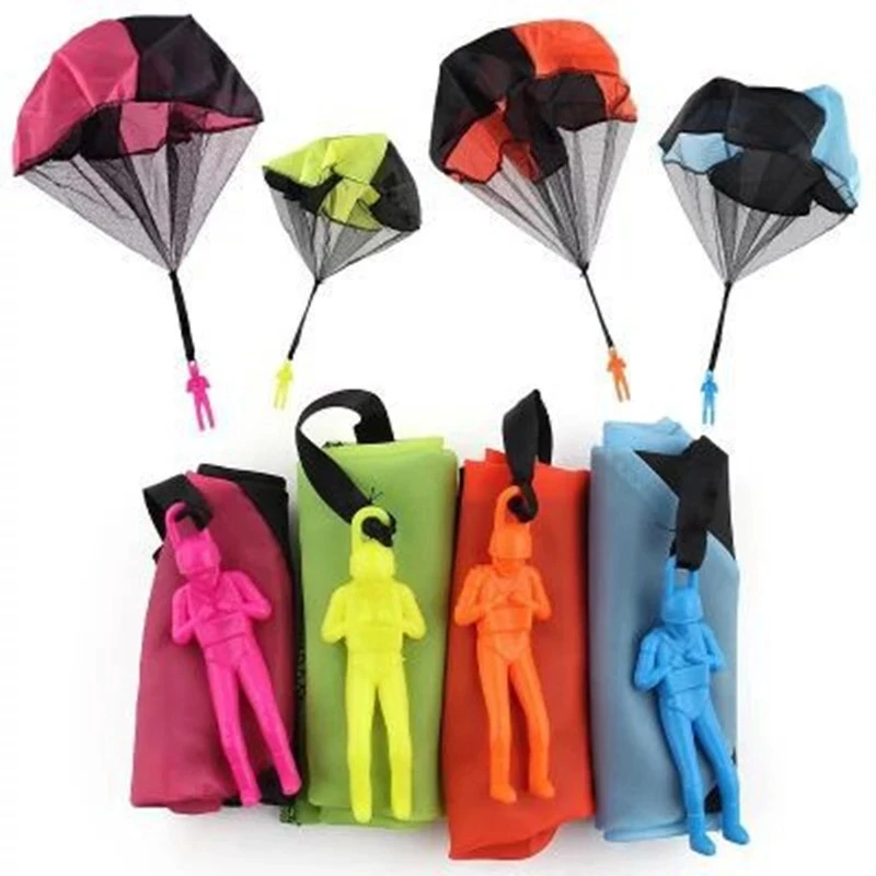 Hand Throwing Mini Soldier Camouflag Parachute for Kids Outdoor Toys Game Educational Flying Parachute Sport for Child Toys