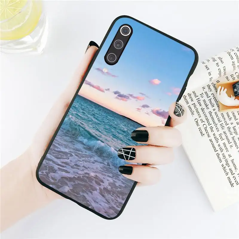 

Beach Summer Sea Phone Case For Xiaomi Redmi note 7 8 9 t k30 max3 9 s 10 pro lite Luxury brand shell funda coque