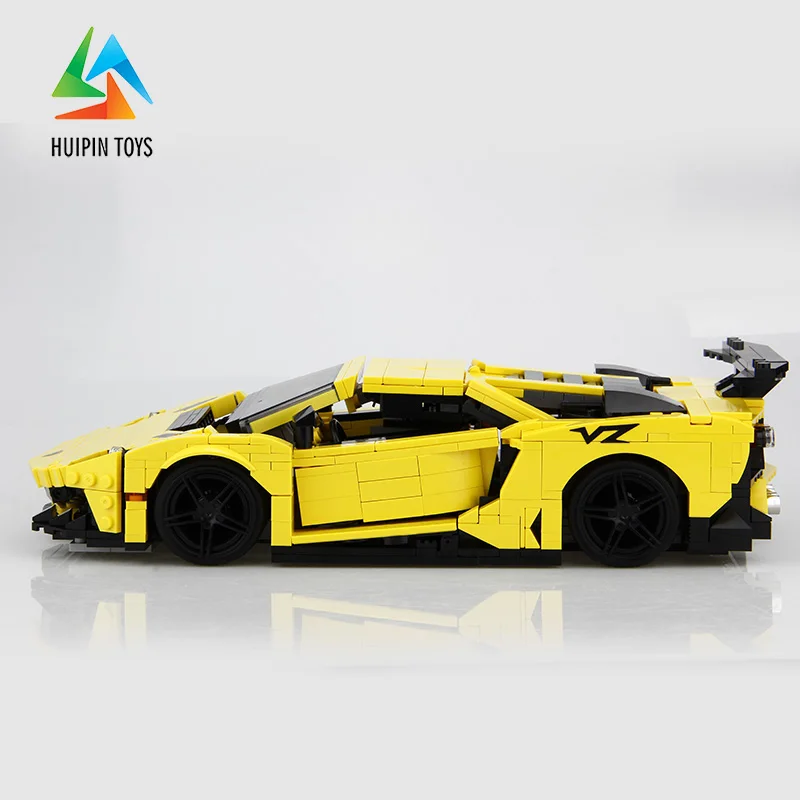 924 шт. XINGBAO строительные блоки легое технические игрушки XB-03008 Moc желтый молниеносный автомобиль Кирпичи Модель автомобиля лучший подарок для детей 4PX