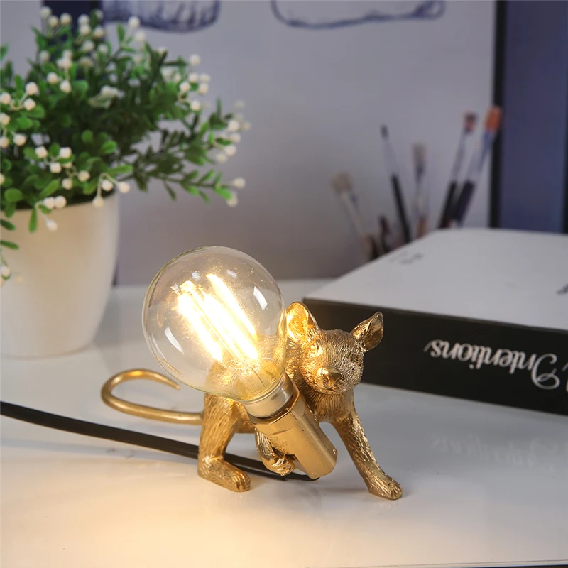 Дешево Современная светодиодная лампа в виде лампы из смолы, настольные лампы в скандинавском стиле для детской комнаты, домашний декор, светодиод...