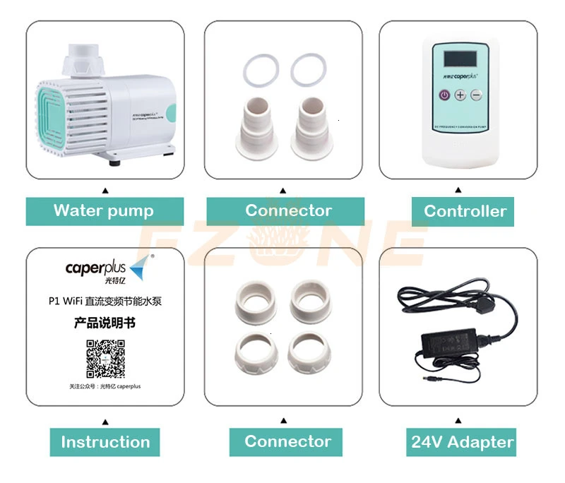 Submersible Pump WIFI App Control Underwater Flow Adjustable For Aquarium Fresh Water Salty Reef Marine Fish Tank |