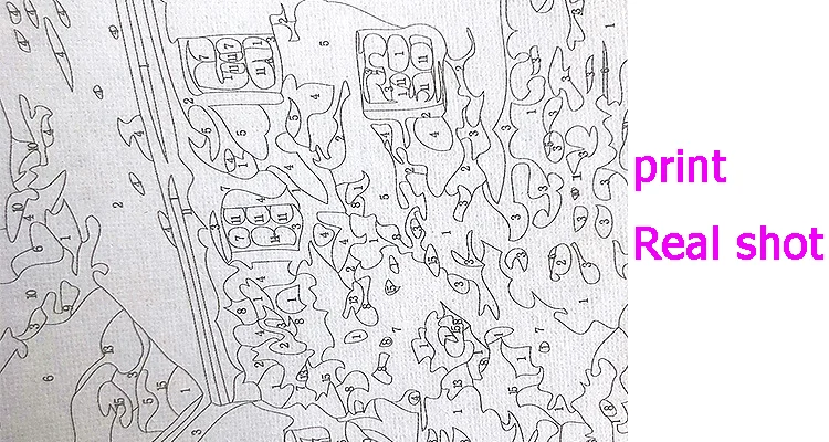 

Forest and animals digital oil painting DIY canvas home office wall paint color by number canvas home decoration