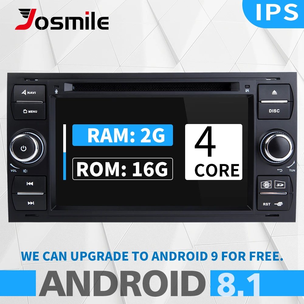 2 din Android 8,1 автомобильный dvd-плеер для Ford Focus 2 Mondeo 4 Ford Fiesta C-Max S-Max FusionTransit Мультимедиа Радио gps навигация