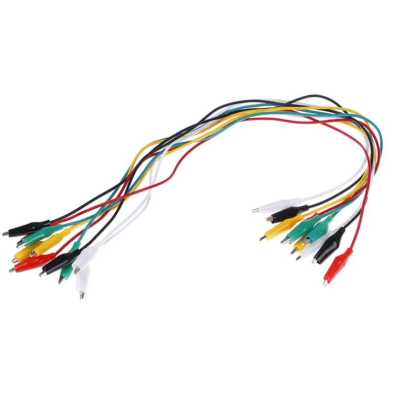 Двухсторонние зажимы типа крокодил тестовая перемычка 10 шт. электрические