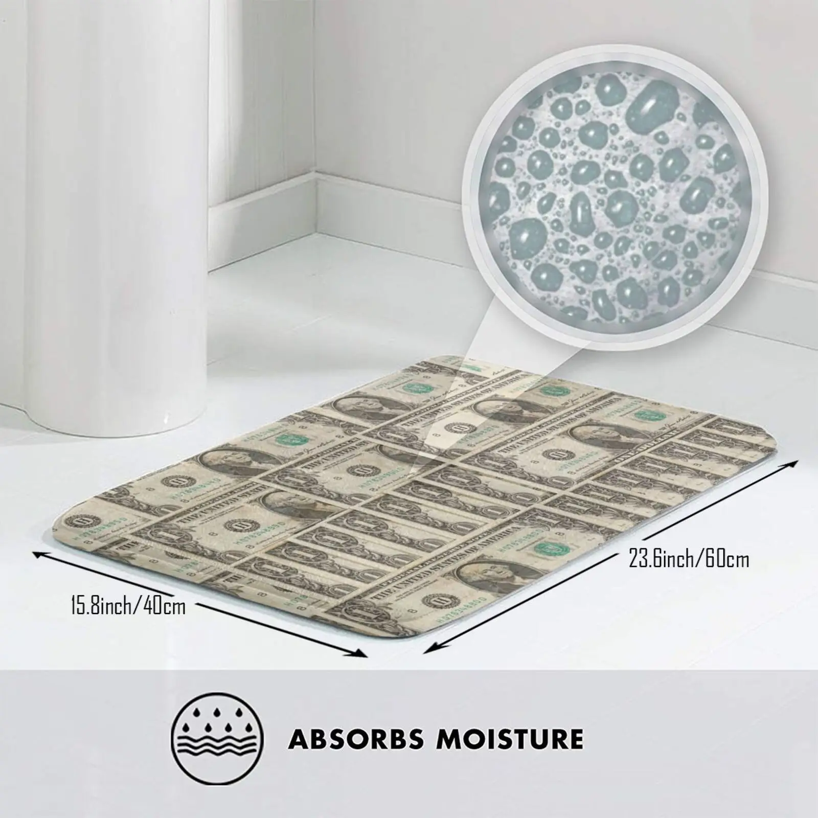 Ковер с купюрами долларов коврик мягкая Нескользящая подушка новинка откройте