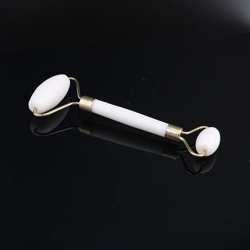 

Dropship Face Massager Jade Roller 1PCS White Natural Facial Beauty Massage Tool Jade Roller Face Thin Massager Relaxation Tool