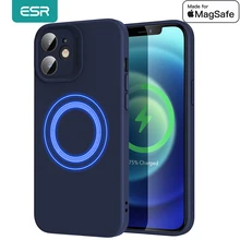 ESR MFI MagSafe Case for iPhone 12 HolaLock Magnetic Case Camera Lens Protection Silicone Back Cover for iPhone 12 Pro Max Gifts
