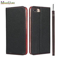 genuine leather flip case for iphone 6 6s 7 8 plus se 2020 case luxury wallet case for iphone 6plus 6splus 7plus 8plus cover