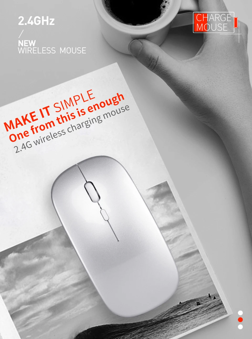 Antscope, новинка, Bluetooth, двойной режим, зарядка, мышь, 5,0, бесшумная, для ноутбука, игры, 2,4g, беспроводная мышь для ноутбука, настольного компьютера, Mause