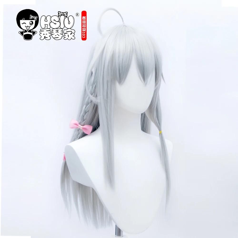 HSIU аниме блуждающая ведьма: Путешествие Elaina Косплей парик длинные серебристые