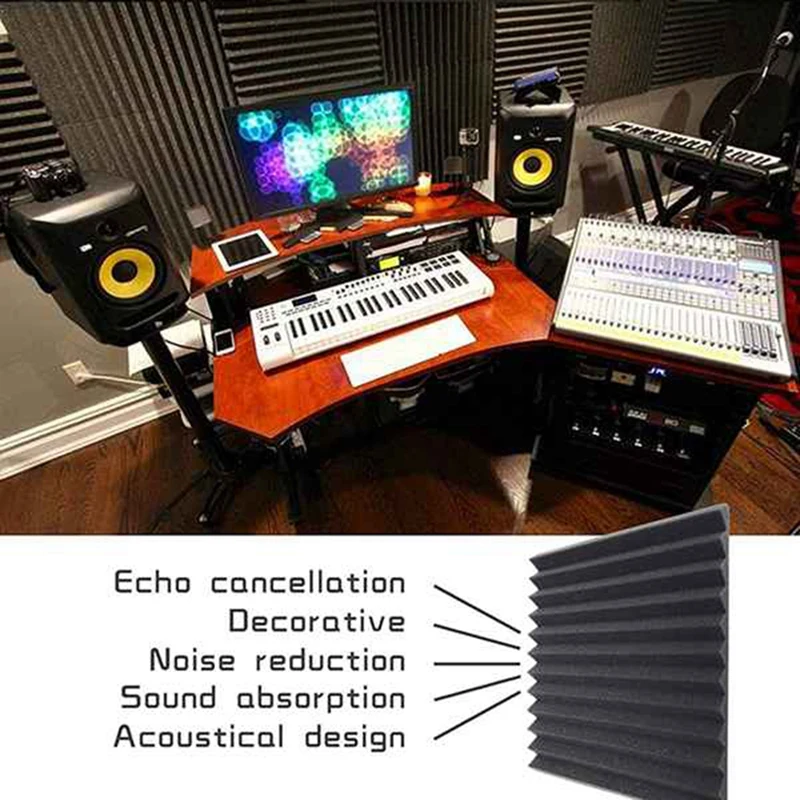 

50 Pcs Sound Insulation Board Sound Insulation Studio Foam,for Wall Sound Insulation Board,for Home Studio,2.5X 30X 30cm