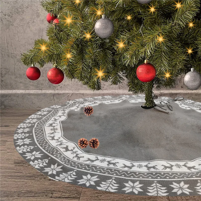 Falda de &aacute;rbol de Navidad, alfombra de &aacute;rbol de Navidad, decoraci&oacute;n de &aacute;rbol de Navidad, adorno de A&ntilde;o Nuevo, decoraciones para el hogar-4