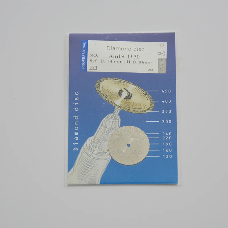 Алмазный диск среднего размера для стоматологической лаборатории 10 шт. жесткий 0