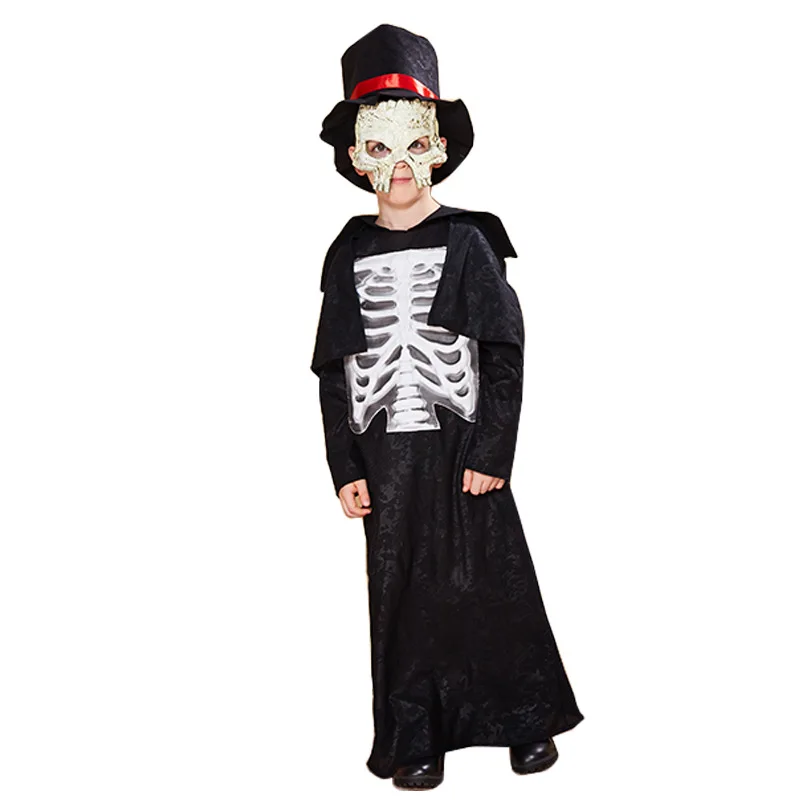 Костюм на Хэллоуин для детей страшный скелет зомби детские костюмы девочек день