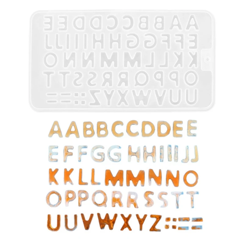 

Alphabet Number Silicone Pendant DIY Crystal Dropper Mold Ornament Letter Silica Gel Mold Ornament Pendant Jewelry Mold