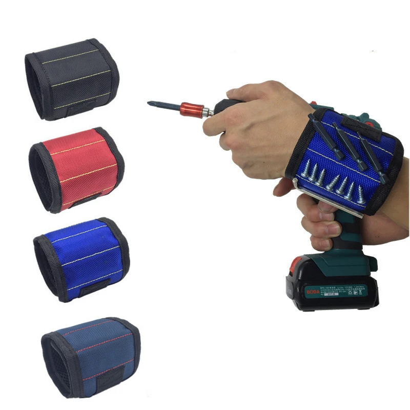 Магнитный браслет из полиэстера Портативная сумка для инструментов ремень