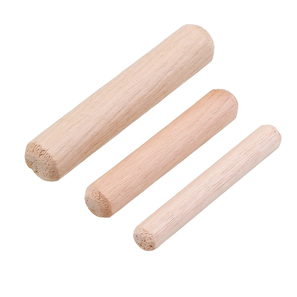 

100pcs 6/8/10mm Round Wood Tenon Wooden Dowel for Woodworking