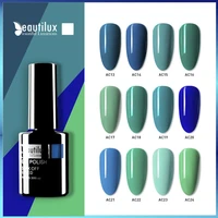 beautilux gel nail polish cyan green blue sea water color soak off uv led gels lacquer semi permanent nails varnish ac1324 10ml