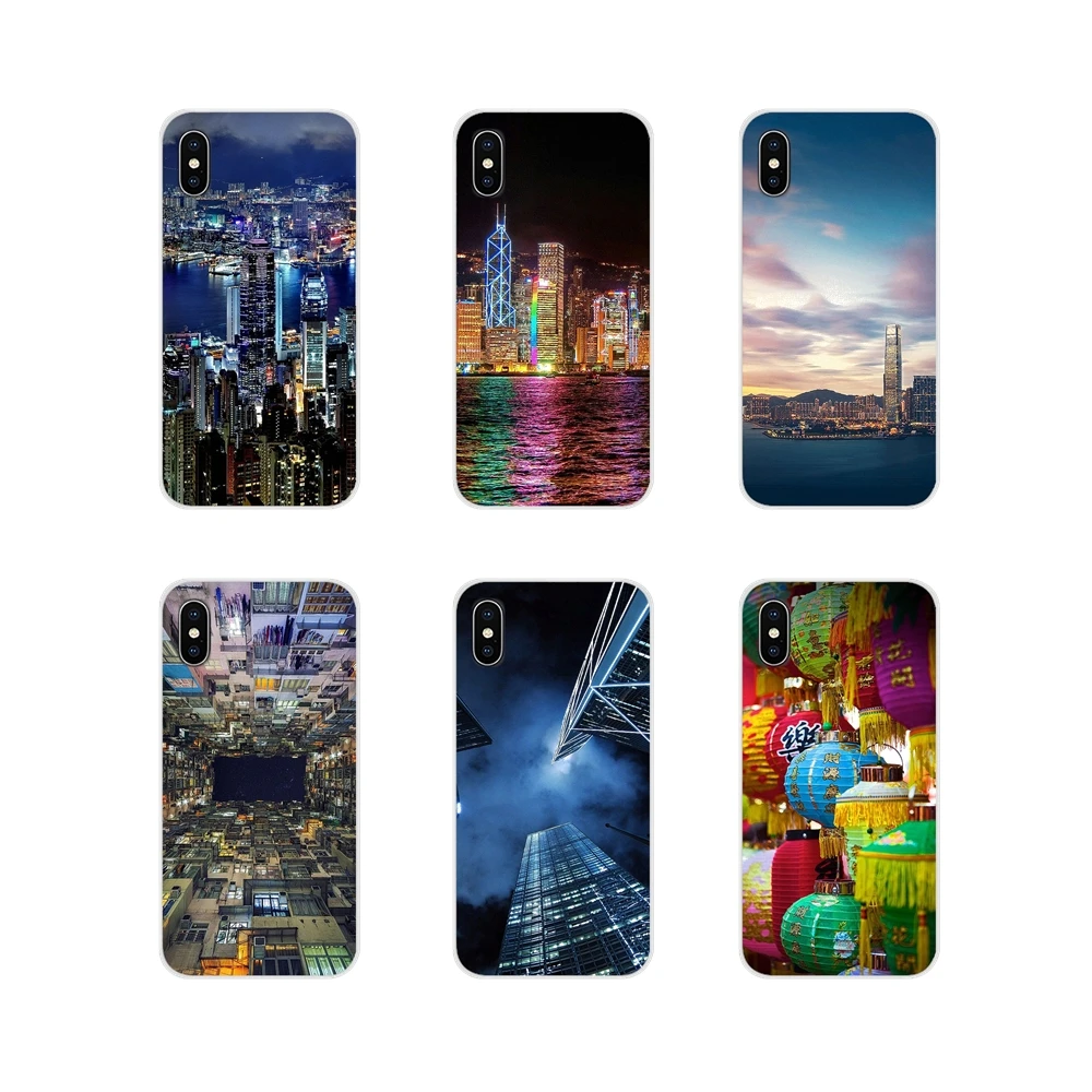 Для Motorola Moto x4 E4 E5 G5 G5S G6 Z Z2 Z3 G G2 G3 C Play Plus Hong Kong Sunset Skyscraper City Bay силиконовый чехол для