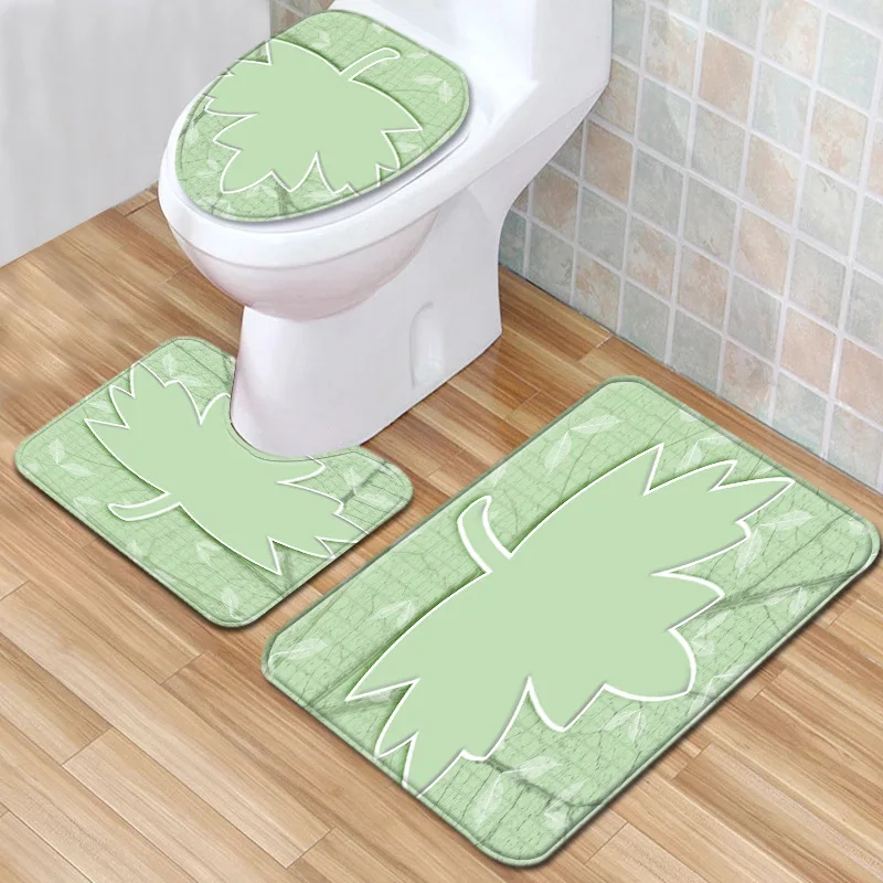 Zeegle 3 шт. коврик для ванной комнаты Набор фланель мягкая нежная Туалетная