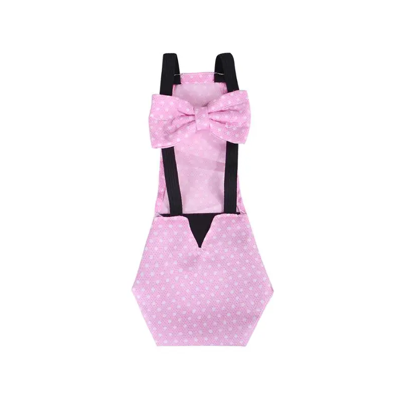 

2021 New Adjustable Cotton Cloth Diaper Washable Creative Bowknot Clothes for Farm Pet