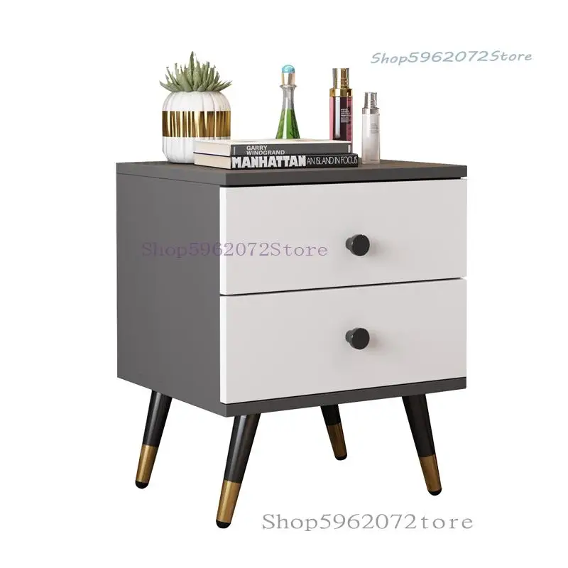 Скандинавский прикроватный столик простой современный железный светильник