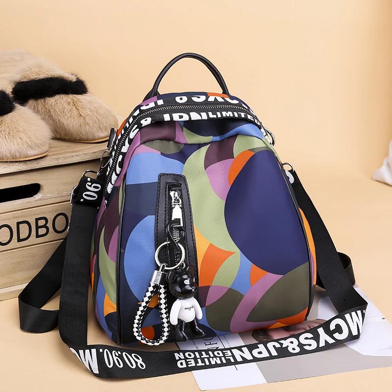 

Hot Anti Theft Women Backpack High Quality Fabric Nylon Backpack Pretty Style Girls School Backpack Female Travel Backpack