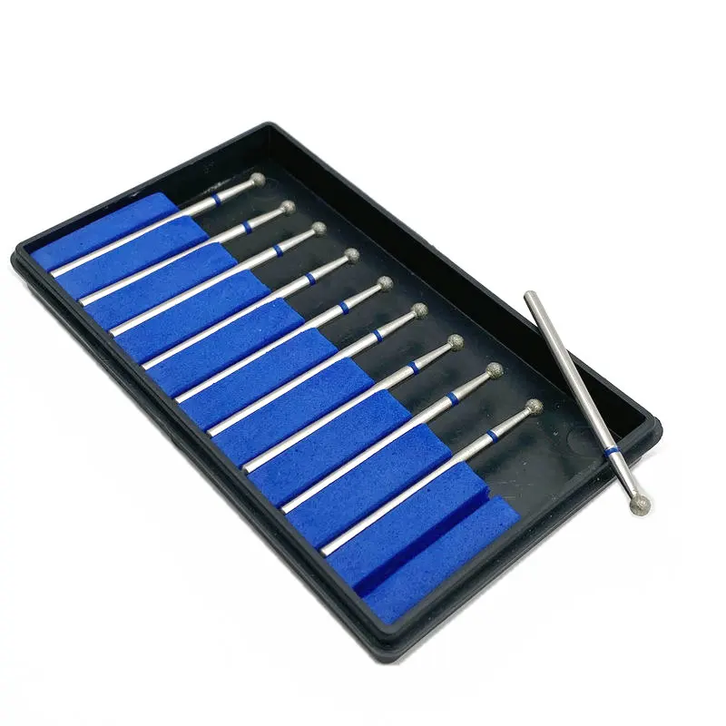 Алмазная дрель для ногтей MD30 с круглой головкой фрезы зубные шлифовальные