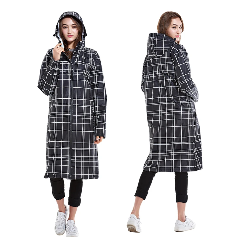 Длинный женский уличный дождевик унисекс Дождевик Пончо водостойкий для женщин