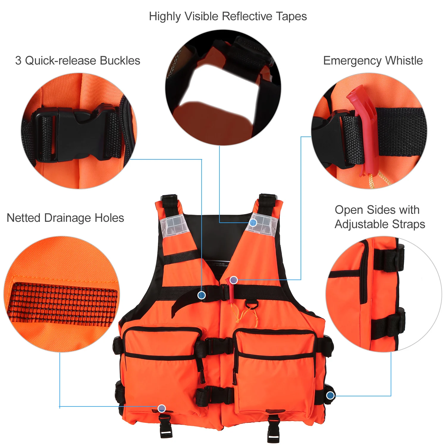 Спасательный жилет для водных видов спорта светоотражающий спасательный