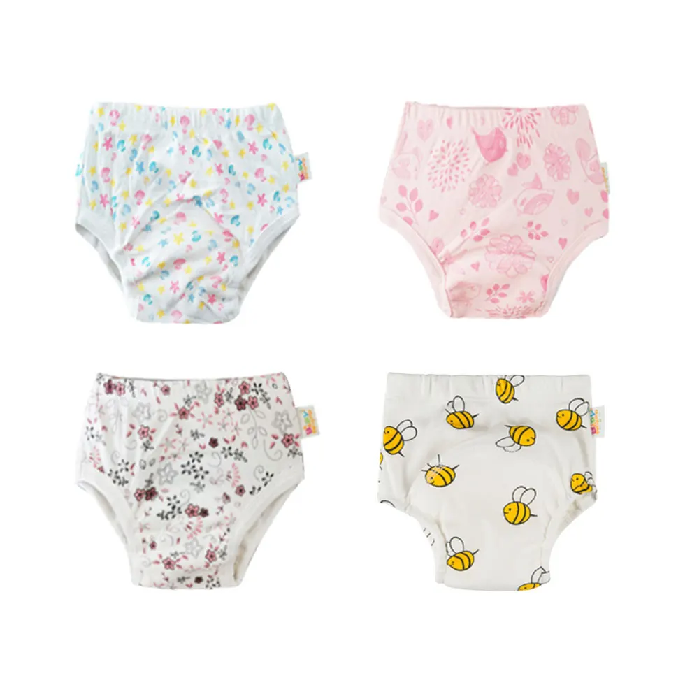 

New Cute Baby Girls Boys Reusable Potty Training Panties Washable Cloth Diapers for Newborn Babies Reusable Nappy Underwear