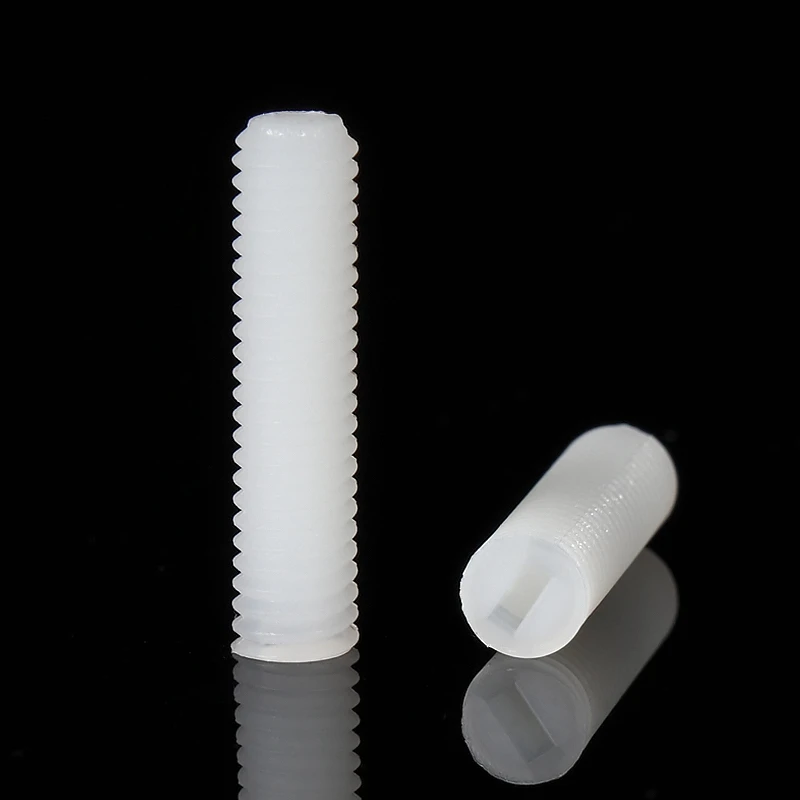Нейлоновый винт PA66 с шлицевой головкой M3 M4 M5 M6 M8|screw slotted|set screwslotted set screw |