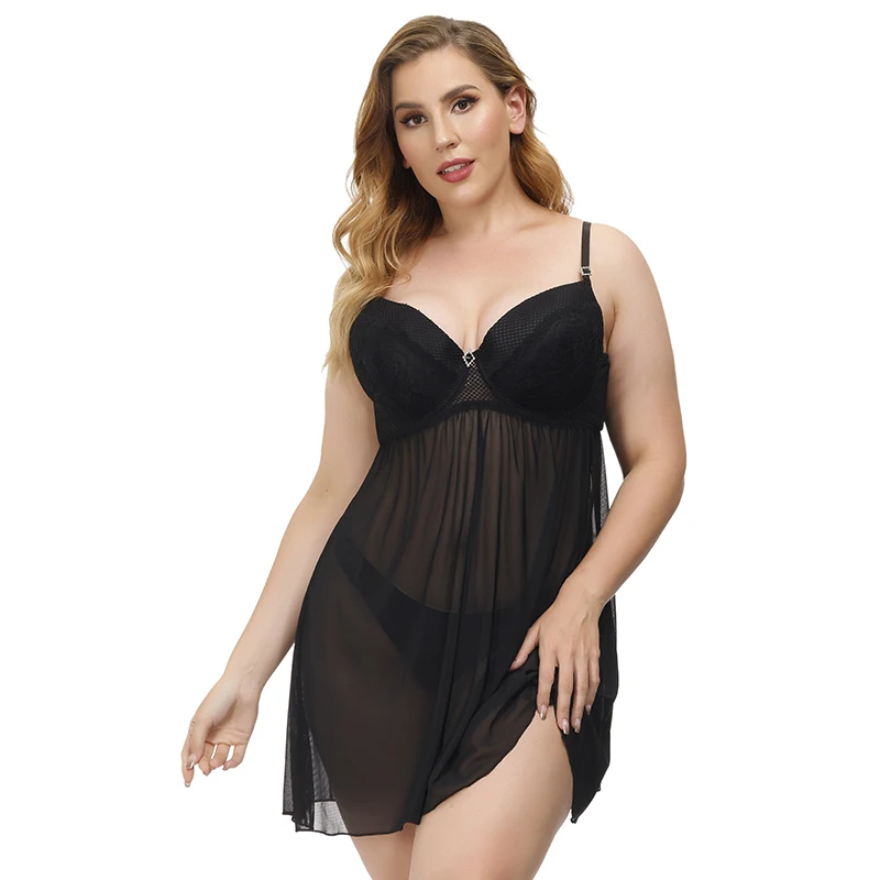 

New Size Sexy Pajamas Women Lace Transparent Thin Underwear Erotic Lingerie Seductive Suspender Nightdress Transparent Underwear