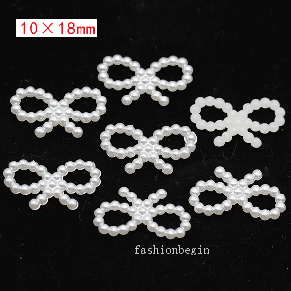 100p 10x18 butterfly Имитация жемчуга цвета слоновой кости для скрапбукинга, украшения для рукоделия, украшения для ногтей, изготовление свадебных открыток, сшитые бусины для одежды, разные формы - Цвет: 100p 10x18 butterfly