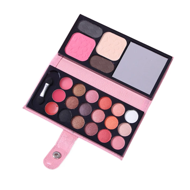 Палитра теней для век макияжа детский сценический набор пудра лица румяна тени с