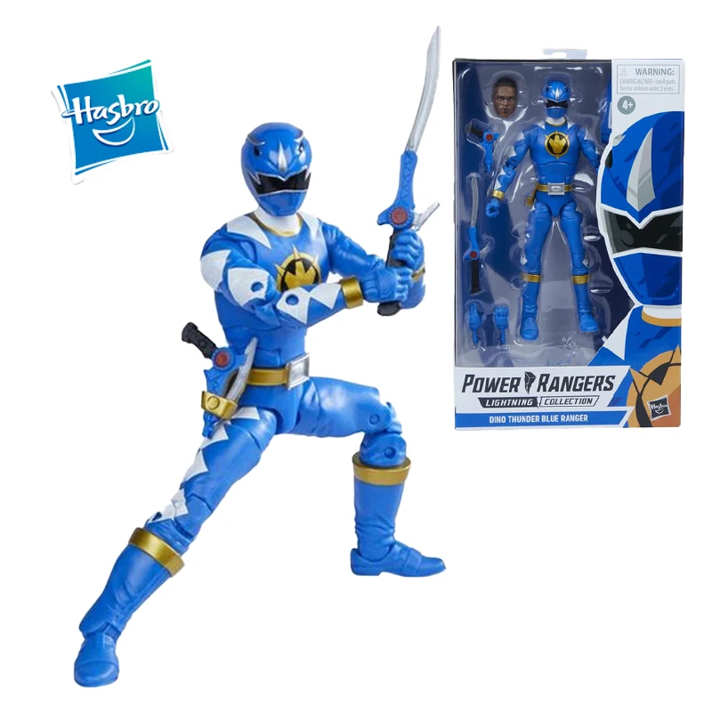 

Hasbro Mighty Morphin Power Rangers Lightning Collection Dino Thunder Blue Ranger Action Figure Model Toy Gift Age 4+ About 16Cm