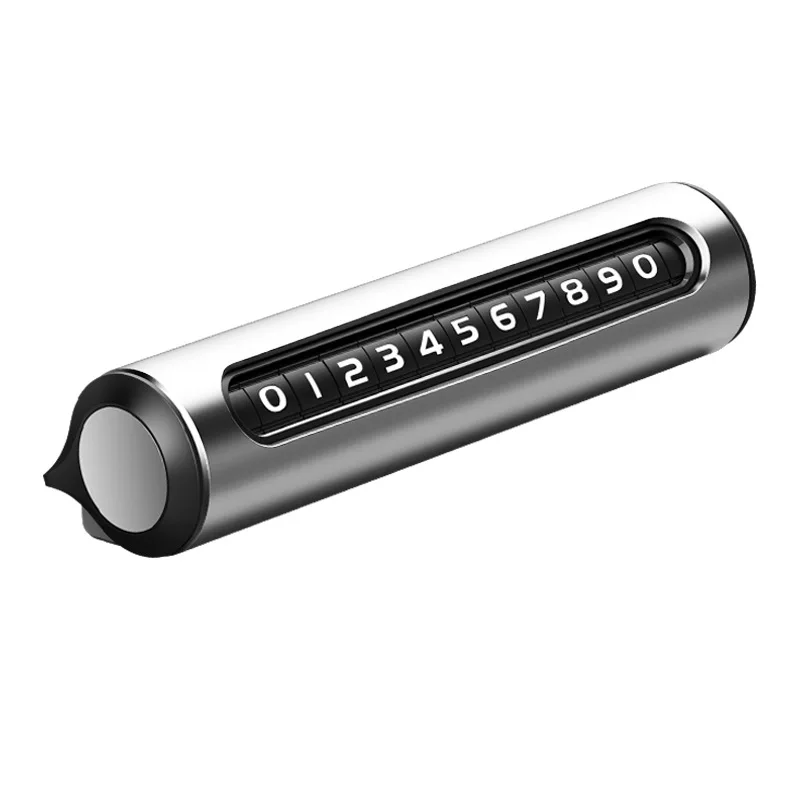 Металлическая Автомобильная Временная парковочная карта поворотный номер