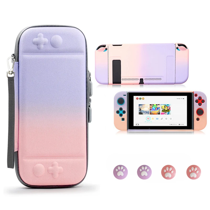 

Quality 4 in 1 Nylon Protective Hard Storage Bag Shell Case for Nintend Nitendo Switch Console JoyCon Controller Accessories