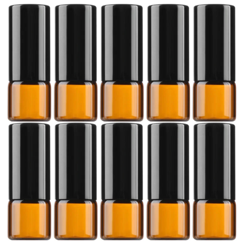 1 PC Portable 1ML 2ML 3ML 5ML10ML Amber Roll On Roller Bottle for Essential Oils Refillable Perfume bottle Deodorant Container | Красота и