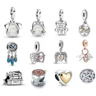 S925 Стерлинговое Серебро, светящиеся Подвески в виде светлячков, подходят для оригинальных браслетов Pandora, ювелирные изделия для женщин, подарок