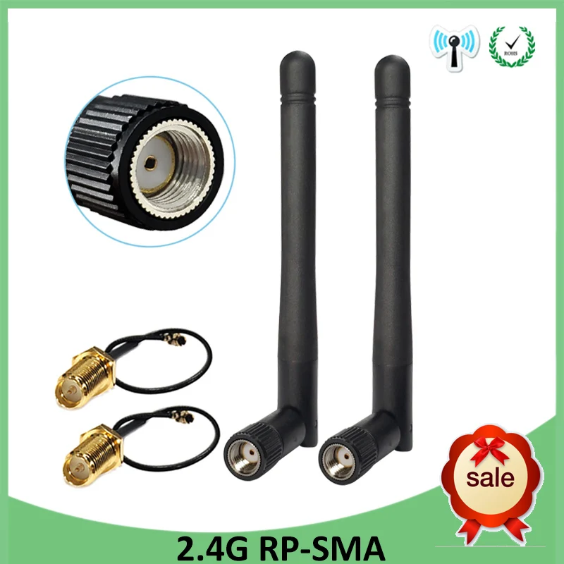 2 4 GHz антенна Wi fi antene RP SMA шт. Мужской Разъем 3dBi 4G IPX для Удлинительный шнур гибкий