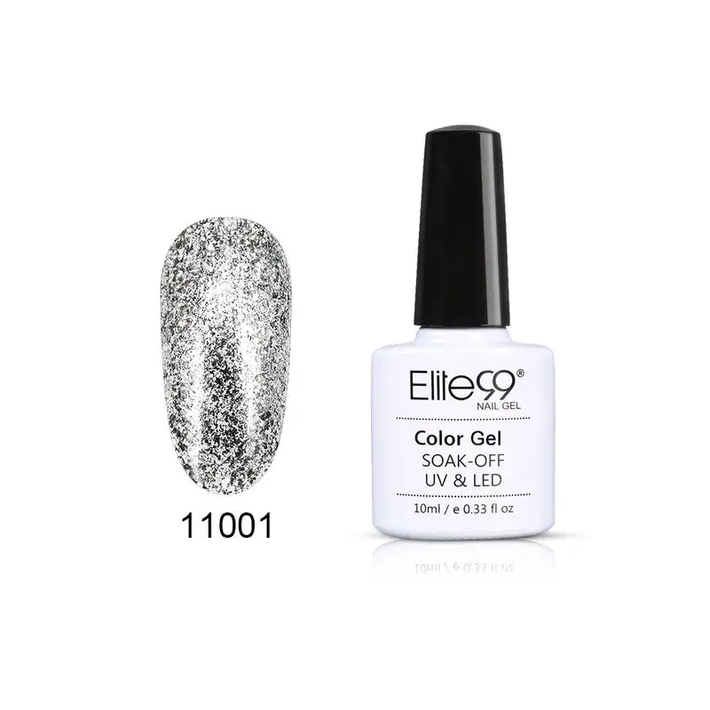 Elite99 Платиновый Дизайн ногтей для маникюра гель лак Блестящий УФ цвета верхнее